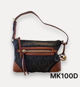 Michael Kors (Fallon) Brown Monogrammed Canvas with Leather Trim (MK100D)